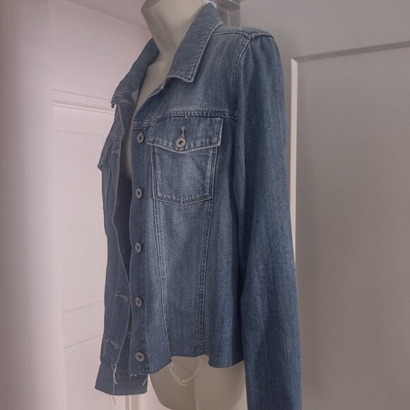 PAIGE Women's Aveline Jacket Raw Hem LEANNA - MEDIUM - Picture 4 of 10